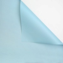 Пленка матовая 57*57см Монако 20 листов небесно-голубой