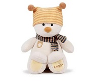 Мягкая игрушка Миша в шапке h18см 