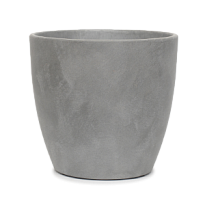 Горшок Бутон Замша d18см 2,1л с поддоном бетон серый
