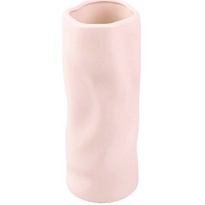 Ваза декоративная d12 h28см керамика розовый