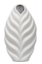 Ваза декоративная h44см керамика белый