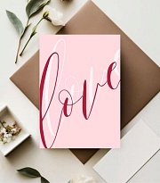 Открытка Love 7*10см 5шт