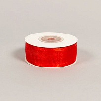 Лента полиэстер 25мм*20ярд Кант красный