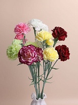 Гвоздика ветка искусственная 3 головы h59см микс