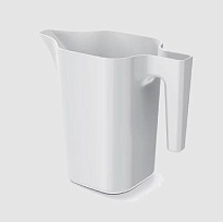 Лейка Jug 23*11*20см 1,8л пластик белый