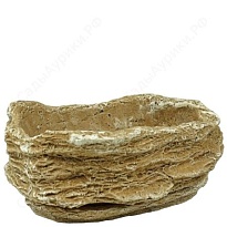 Горшок Везувий 22*14 h7см 0,5л с поддоном темно-песчанный