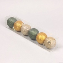 Набор пластиковых шаров 4см 6шт микс