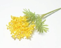 Мимоза в букете искусственная h37см желтый