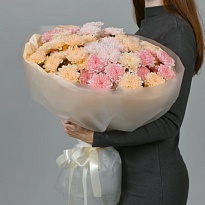 Букет из хризантемы кустовой "Персик"