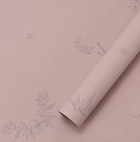 Пленка матовая 58см*10м 65мкр Эстетика дымчато-розовый