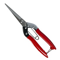 Секатор 22*9см нержавеющая сталь красные ручки
