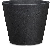 Кашпо Scheurich C-Cone (238) d40 h33см 26л пластик черный камень