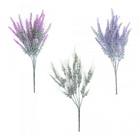 Лаванда в букете искусственная h35см микс