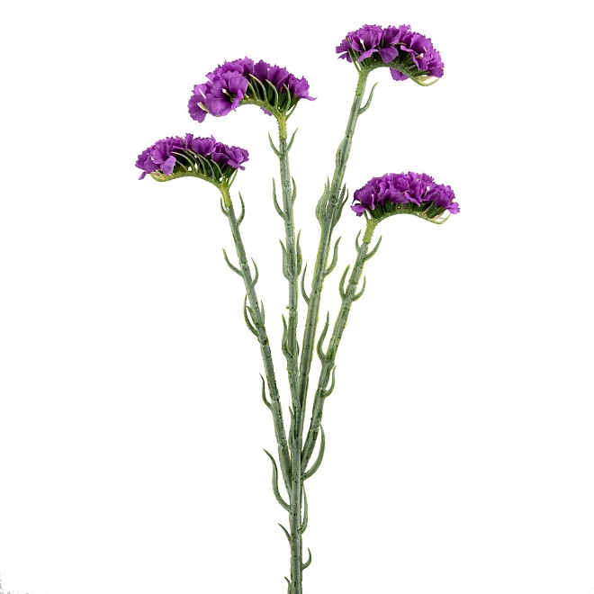 Статица одиночная искусственная 4 ветки h64см сиреневый