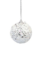 Елочная игрушка Шар Карнавал d8см белый