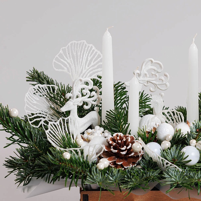 Композиция новогодняя "Снегопад"