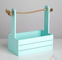 Ящик деревянный для декора 21*12*23см тиффани