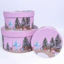 Коробка НГ 14*14,7,5см Подарок под елочкой