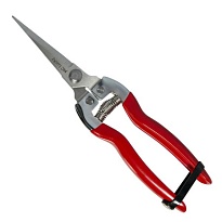 Секатор 20,2*6см нержавеющая сталь красные ручки