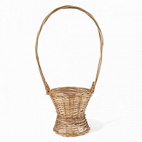 Корзина (ива) d27*h28*hh68cм круг натуральный