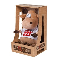 Мягкая игрушка Дурашки Просто Лось в футболке h24см инд.упак