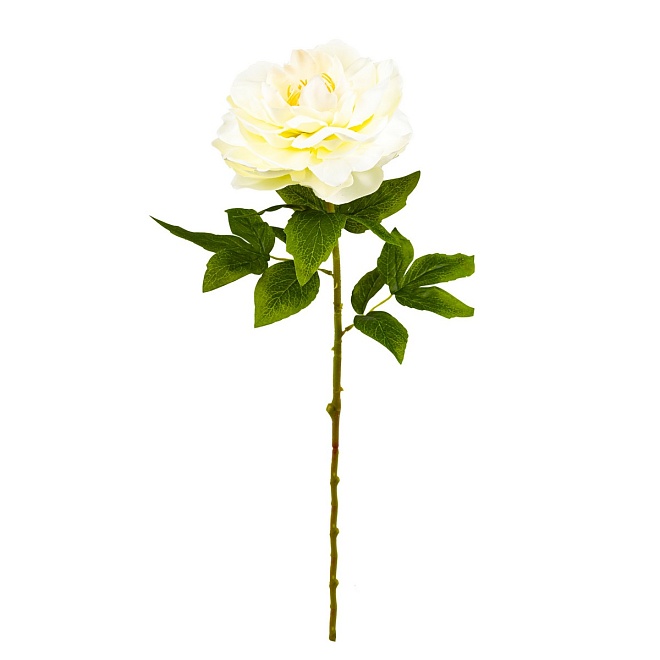 Пион одиночный искусственный h71см белый