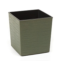 Кашпо Lamela Юкка ECO 19*19 h19,5см 4,7л с вкладкой пластик dluto зеленый