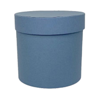 Коробка шляпная с крышкой d15*h15см матовый лавандовый