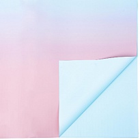 Пленка матовая 58*58см Градиент 20 листов пудра-нежно-голубой