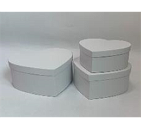 Коробка подарочная Сердце 28,3*25,8*9,5см белый