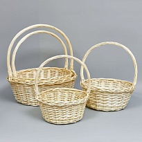 Корзина (ива) d45*h20*hh45см круг натуральный