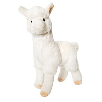 Мягкая игрушка Альпака 25см белый 