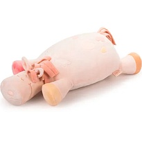 Мягкая игрушка-подушка KULT Лошадка Тося h43см персиковый