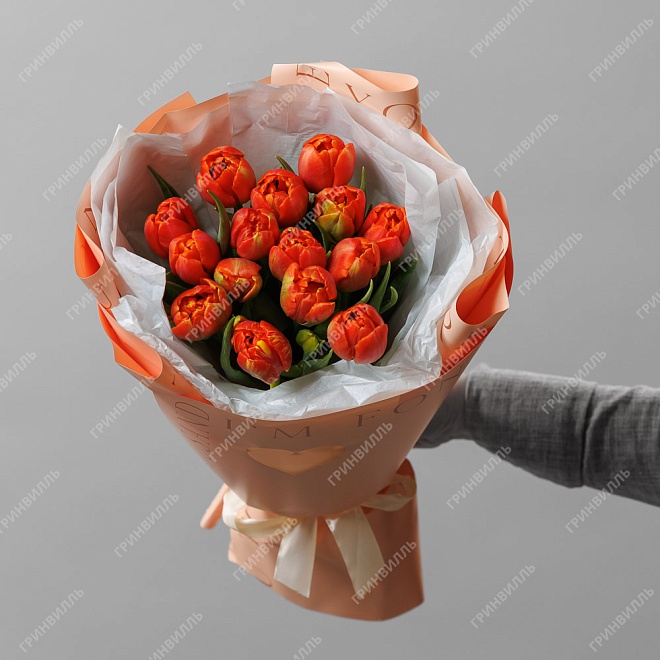 Букет из тюльпанов "Ламбада"