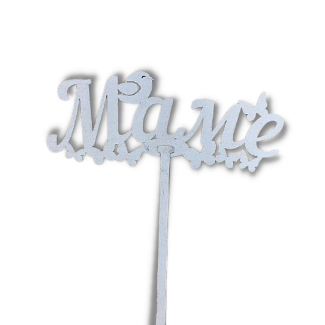 Топпер Маме белый