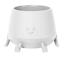 Кашпо Мистер Грин d11 h9см 0,6л пластик белый