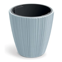 Кашпо Prosperplast ORO d30 h30см 10л с вкладкой пластик светло-серый