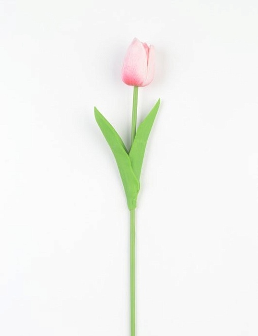 Тюльпан одиночный, искусственный, h32см, розовый