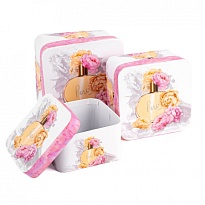 Коробка квадрат 15*15*8,5см Ароматный букет