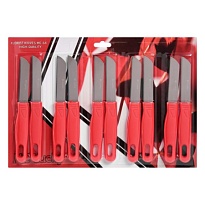 Нож флористический лезвие 2шт/уп 7,6см красные ручки