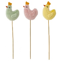 Вставка Курочка 7*3*h29см микс