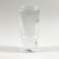 Ваза из акрила d11,8*h24см текстурная прозрачный