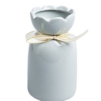 Ваза декоративная d11*h20см керамика серый 