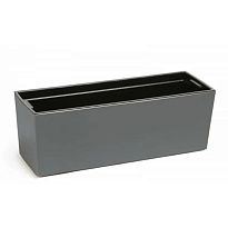Ящик балконный Бегония 56*19 h19,5см 16,7л с вкладкой пластик серый муссон