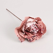 Роза на вставке d11см розовый