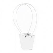 Пакет для цветов 6,5*9*10см белый 