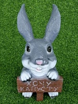 Заяц Хочу капусту h45см 