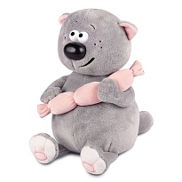 Мягкая игрушка Котофей и сосиска  h24см инд.упак