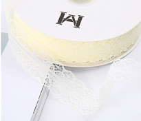 Лента кружево 3см*20ярд кремовый