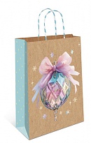 Пакет подарочный НГ 18*22,3*10см Хрустальный шар